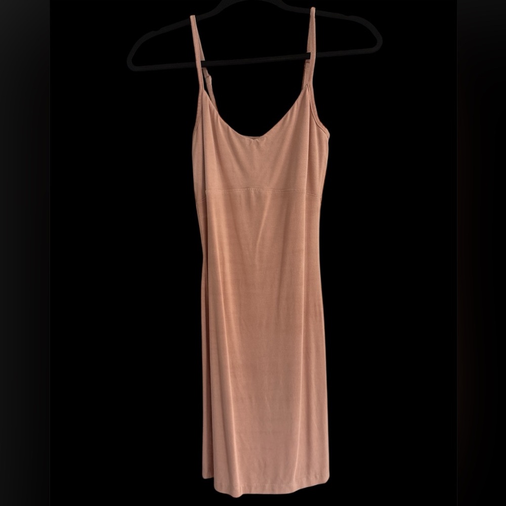 ASOS pink peach nude scrappy mini dress 0